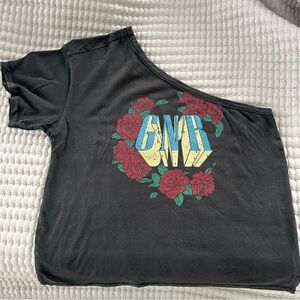 Anthropologie GNR one shoulder shirt size M. Only worn once